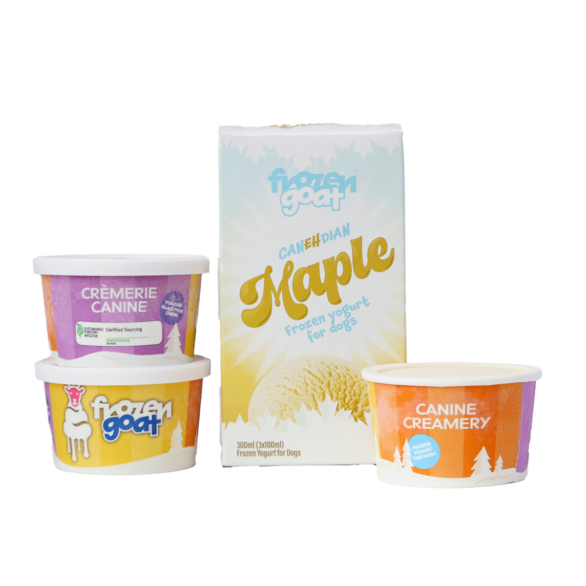 Frozen Goat yogourt glacé au lait de chèvre - gâterie pour chien