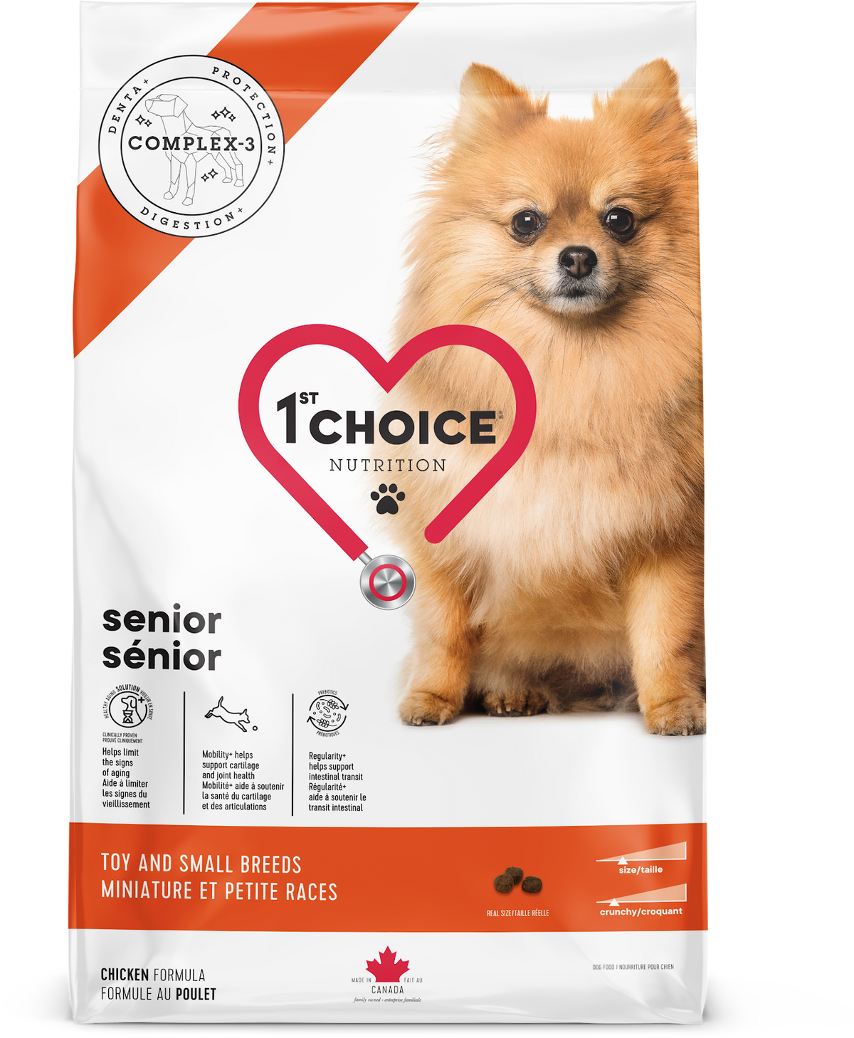 Sénior miniature et petites races poulet 1st Choice - nourriture sèche pour chien