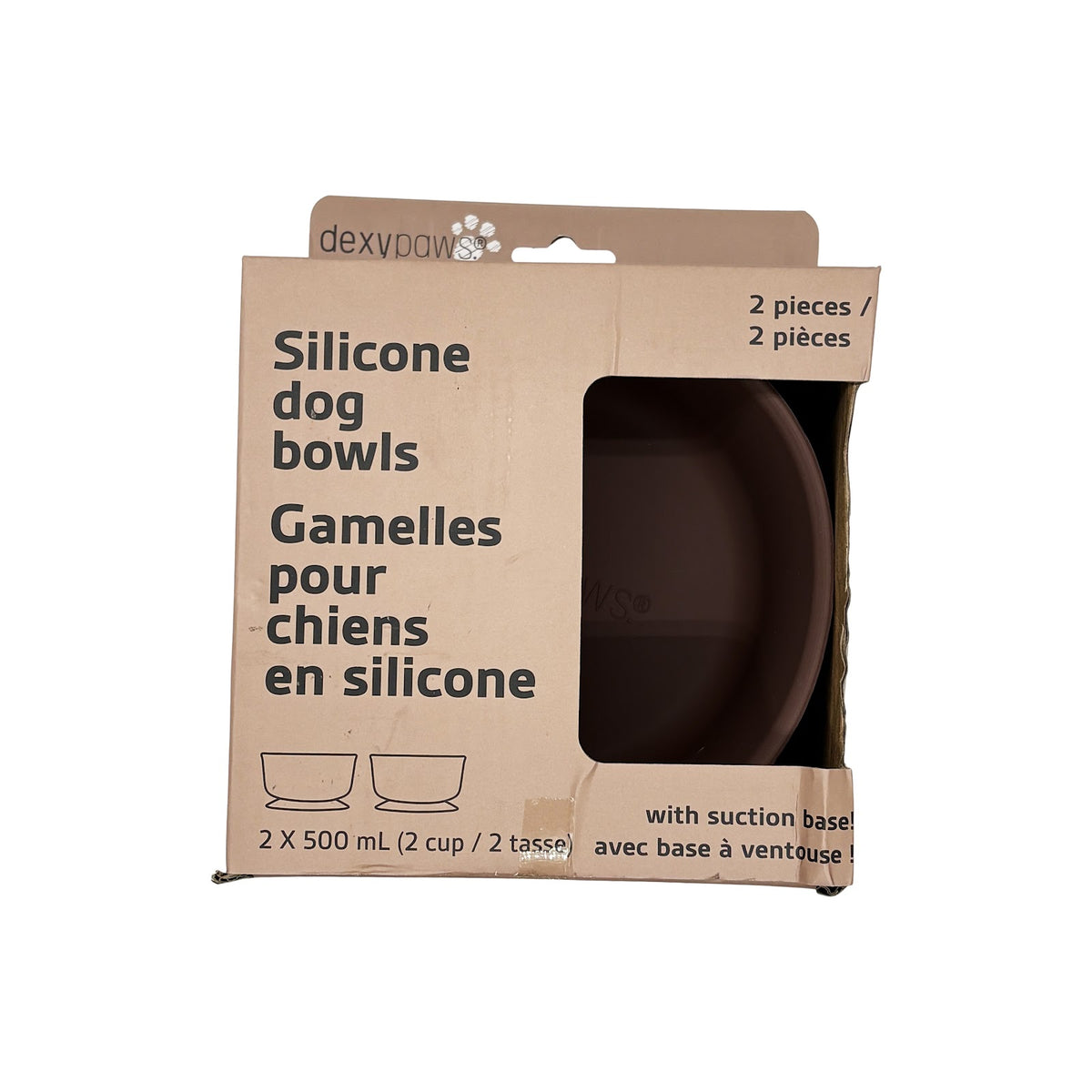 Ensemble de deux bols en silicone