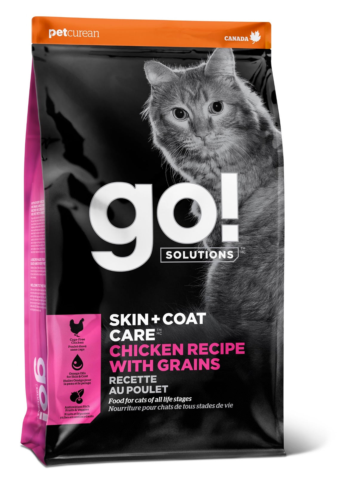 Nourriture sèche Go! Solutions Peau + Poils pour chat