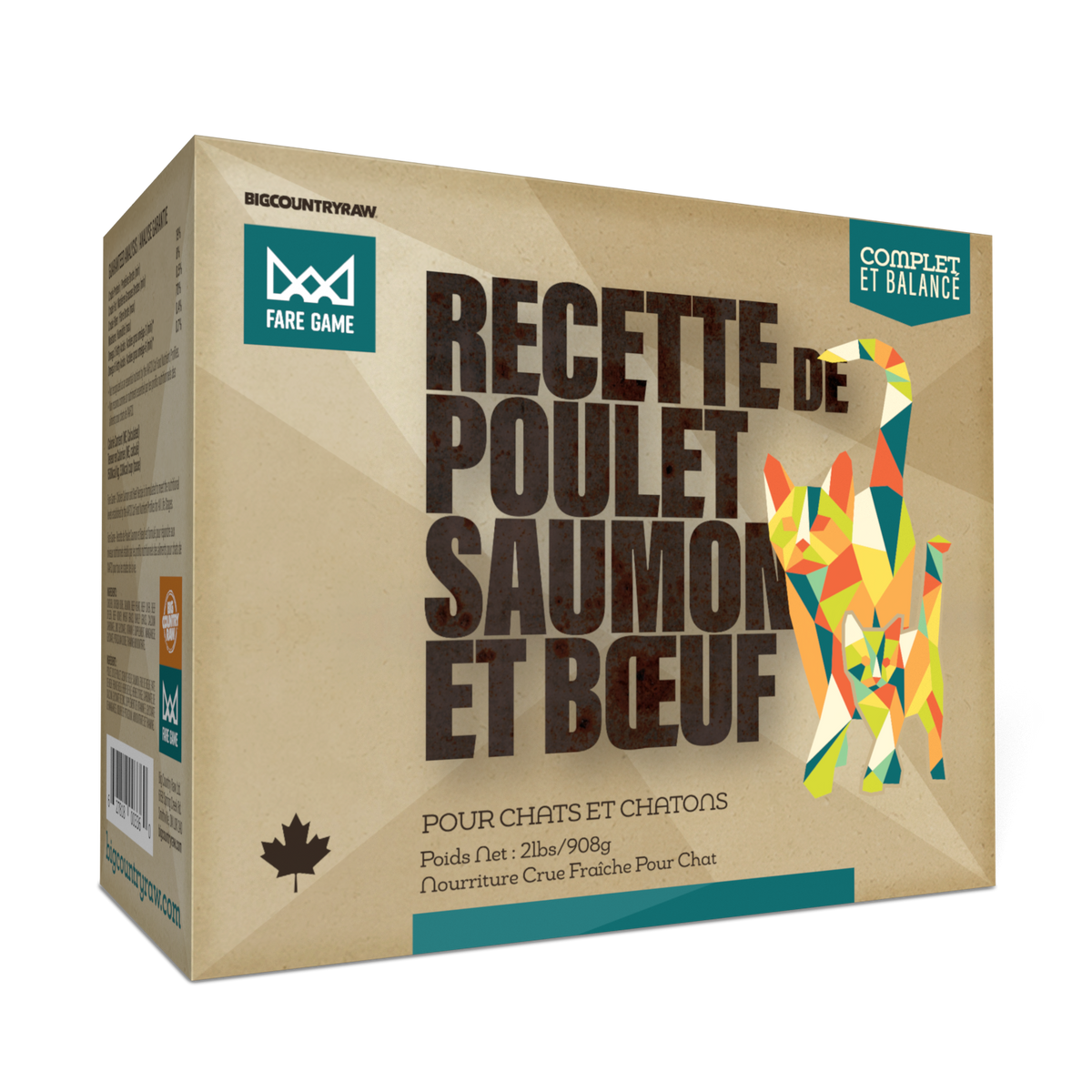 Fare Game - nourriture crue pour chat
