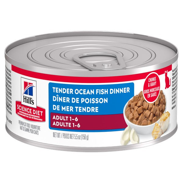 Adulte souper de poisson de l'océan tendre - nourriture humide pour chat