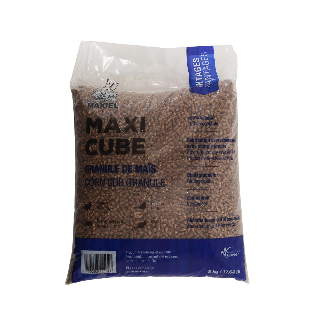 Litière en granules de maïs 8 kg
