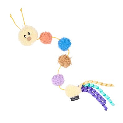 Jouet pour chat ZippyClaws chenille à pompons 18 cm