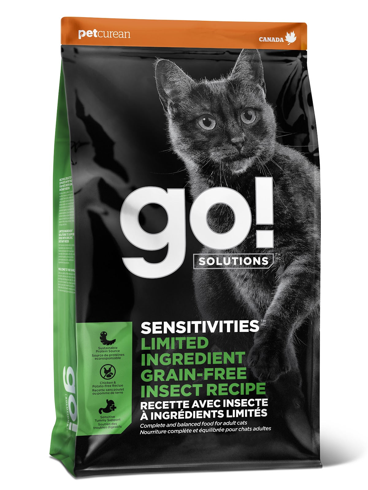 Nourriture sèche Go! Solutions Sensitivities LID sans grains pour chat