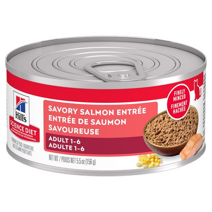 Adulte entrée de saumon savoureuse - nourriture humide pour chat 156 g