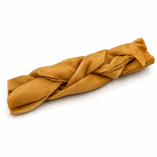 Bâton tressé de peau de chèvre