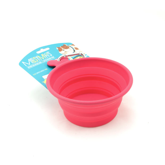 Bol en silicone rétractable