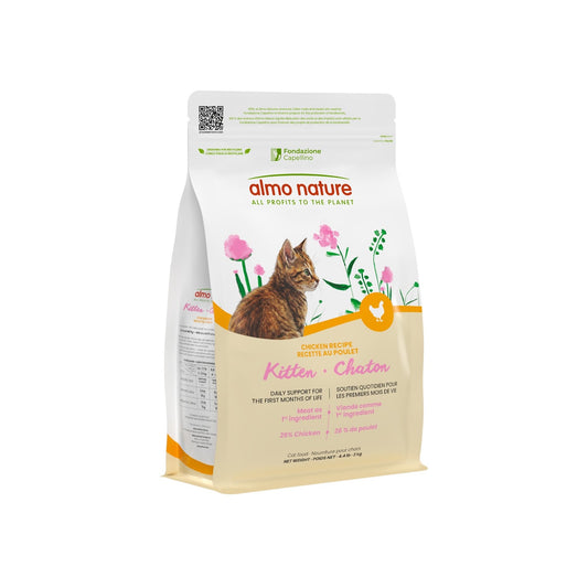 Nourriture sèche pour chaton, poulet 2 kg