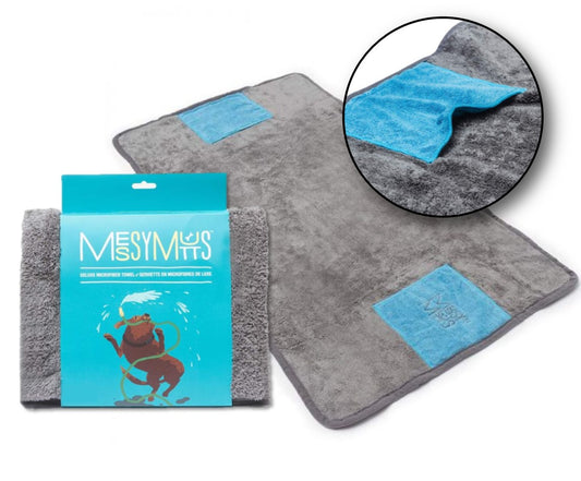 Serviette en microfibre ultra douce 32 x 20 po, grise