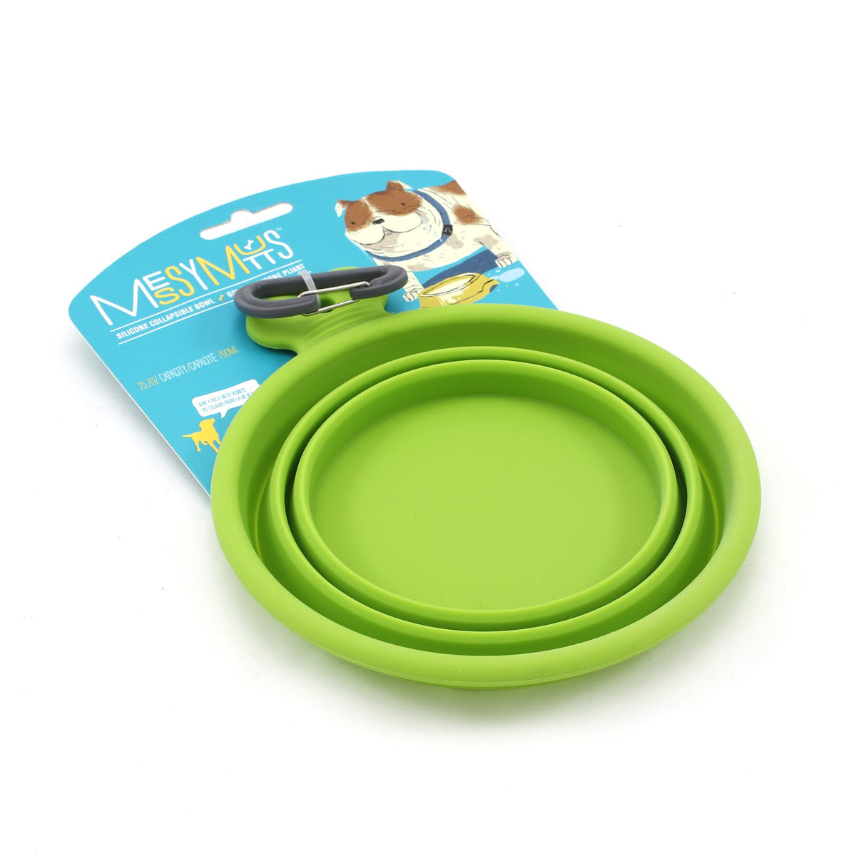 Bol en silicone rétractable