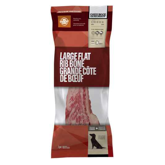 Grande côte de bœuf (1 morceau) - os cru pour chien