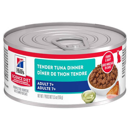 Sénior 7+ souper de thon tendre - nourriture humide pour chat