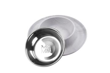 Bol simple en inox avec base en silicone