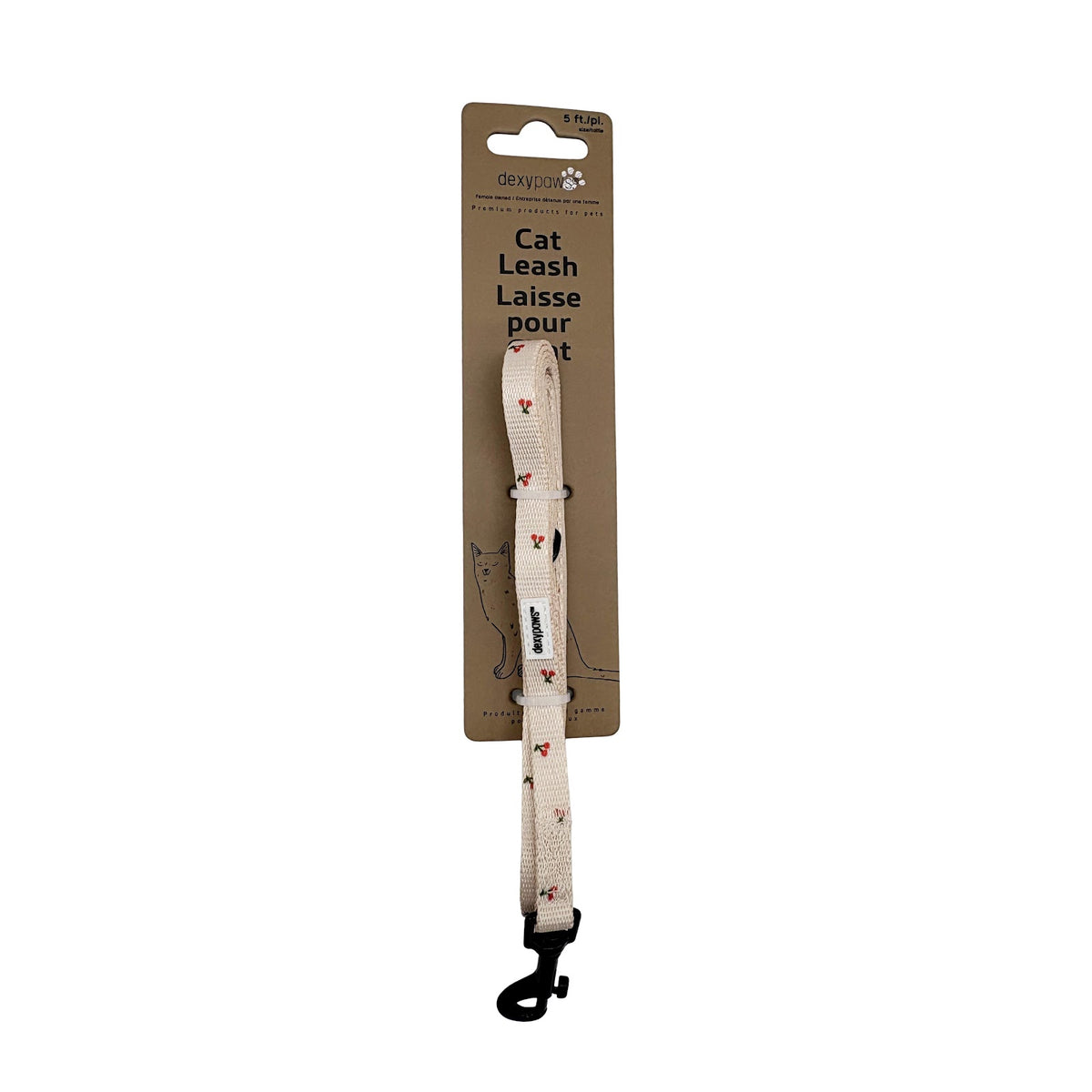 Laisse en polyester pour chat