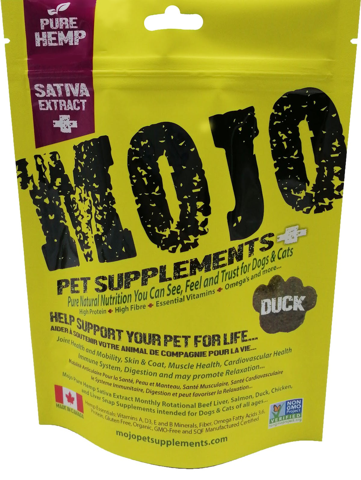 Suppléments à base de chanvre pour chiens et chats Mojo