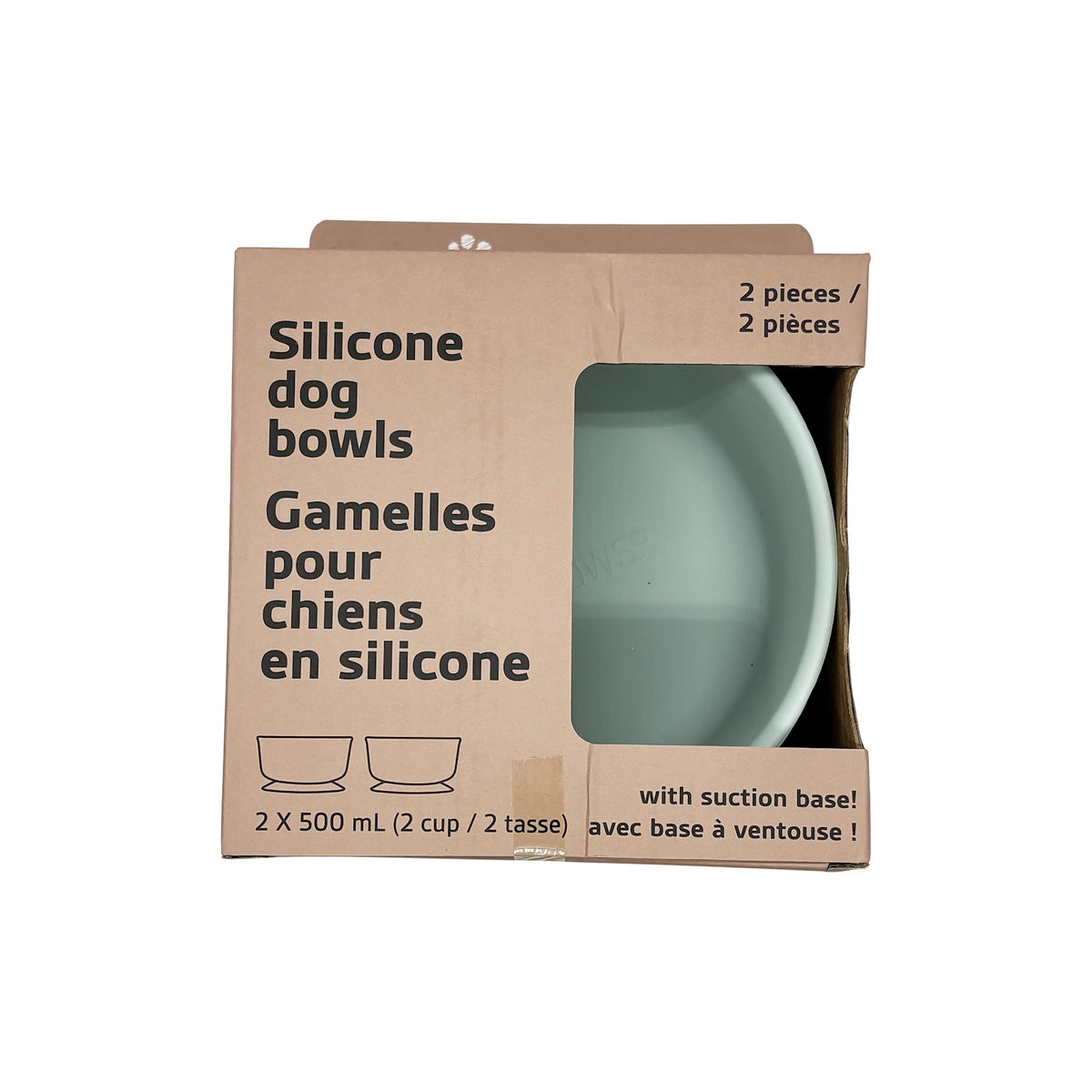 Ensemble de deux bols en silicone