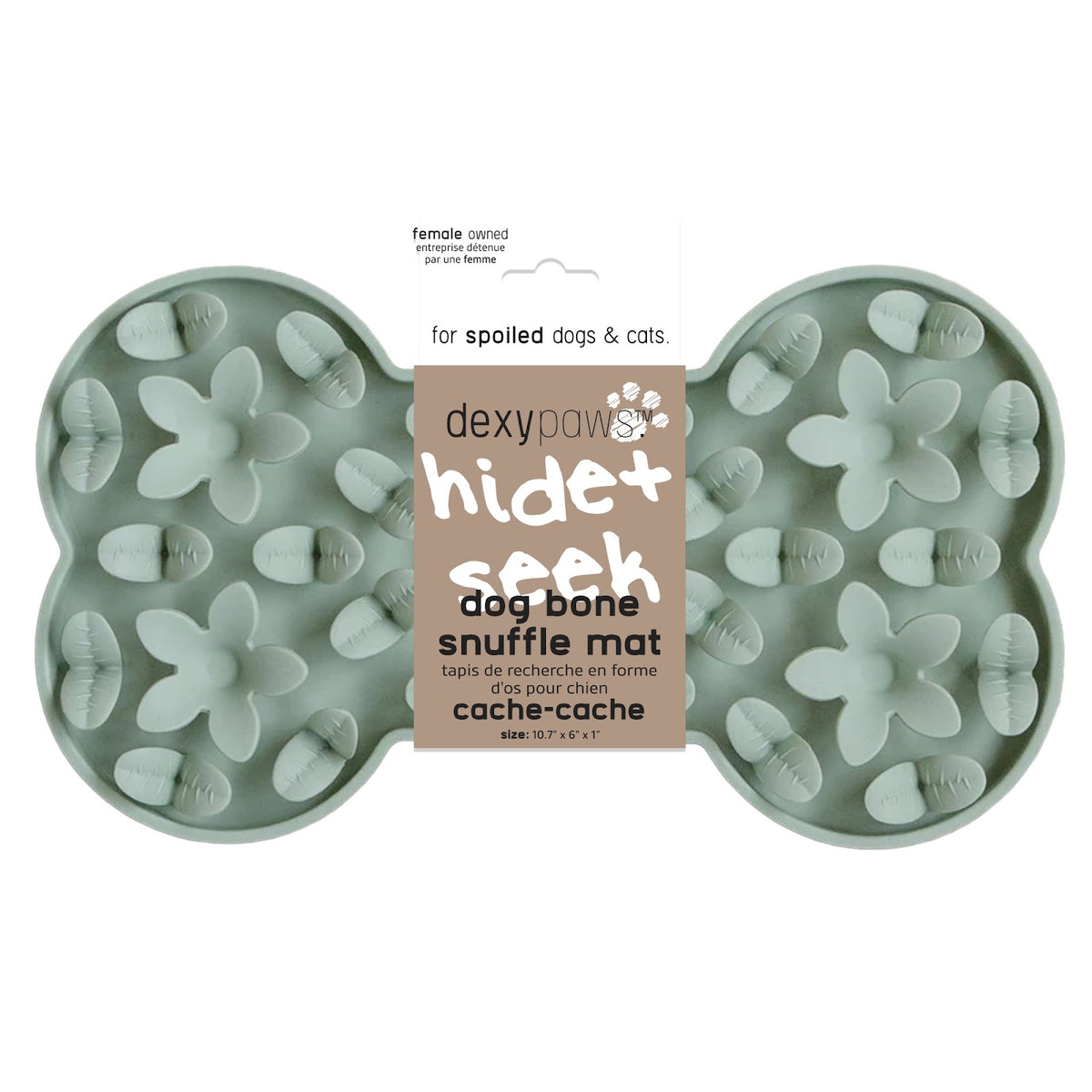Tapis de léchage en silicone cache-cache