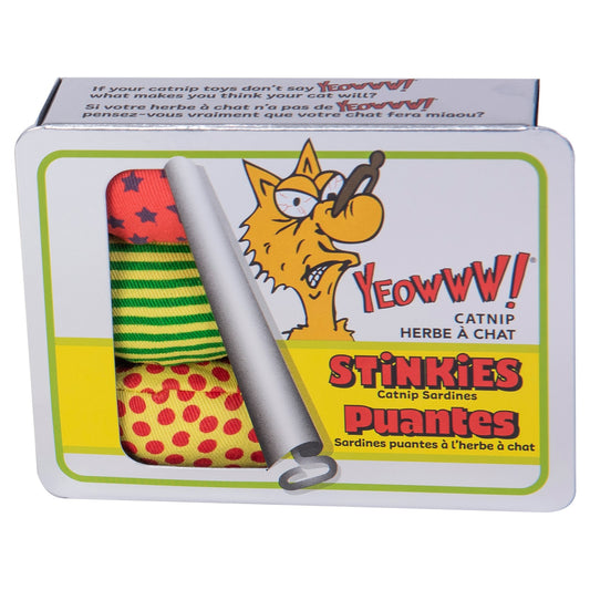 Jouet d'herbe à chat sardines en boîte (paquet de 3)