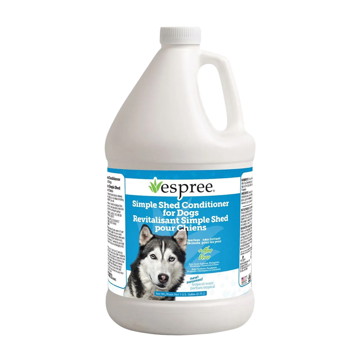 Revitalisant chute de poils pour chien, parfum tropical 4 L