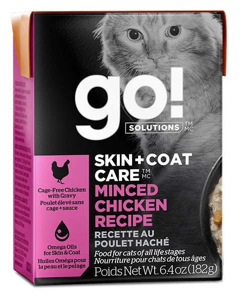 Nourriture humide Go! Solutions Peau + Poils en Tetra Pak pour chat