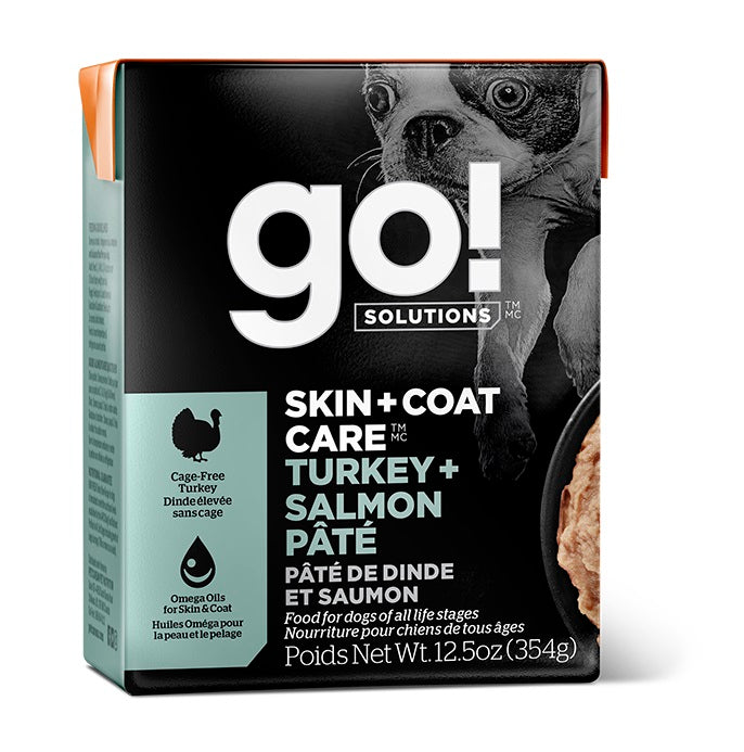 Nourriture humide Go! Solutions Peau + Poils en Tetra Pak pour chien
