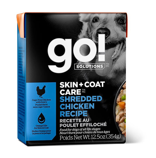 Nourriture humide Go! Solutions Peau + Poils en Tetra Pak pour chien