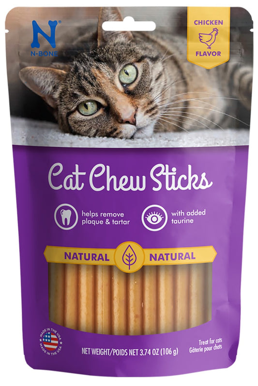 Bâtonnets à mâcher N-Bone pour chat, réduit le tartre et la plaque, poulet 3,74 oz