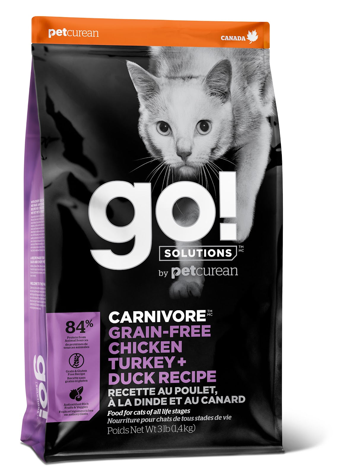 Carnivore sans grains Go! Solutions - nourriture sèche pour chat