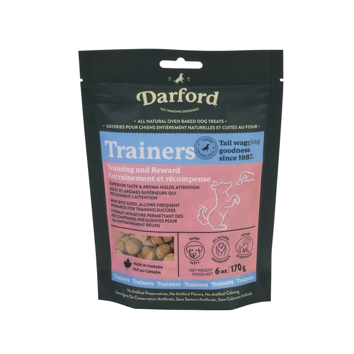 Gâteries d'entraînement Trainers mini bouchées pour chien, 170 g