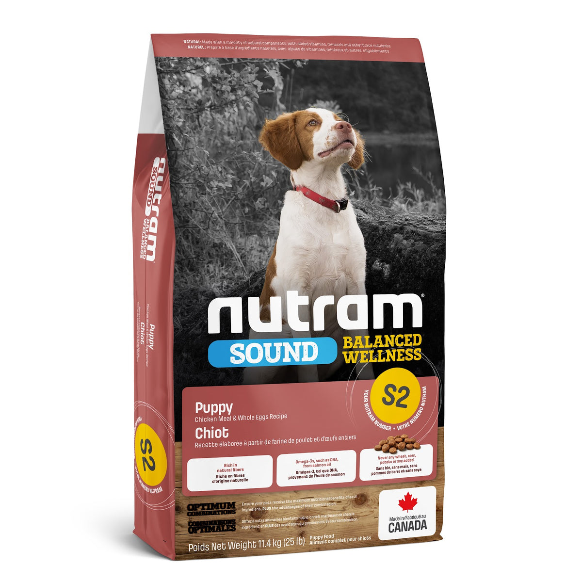 Nourriture sèche Sound S2 pour chiot, poulet et œufs entiers