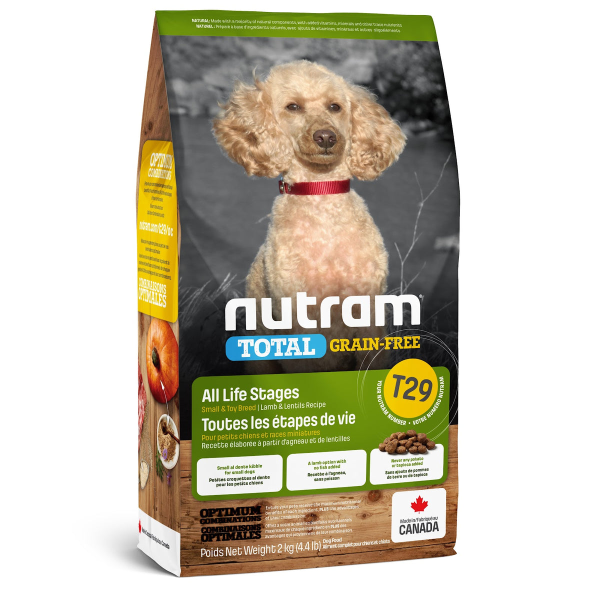 Nourriture sèche Total sans grains pour chien de petite race