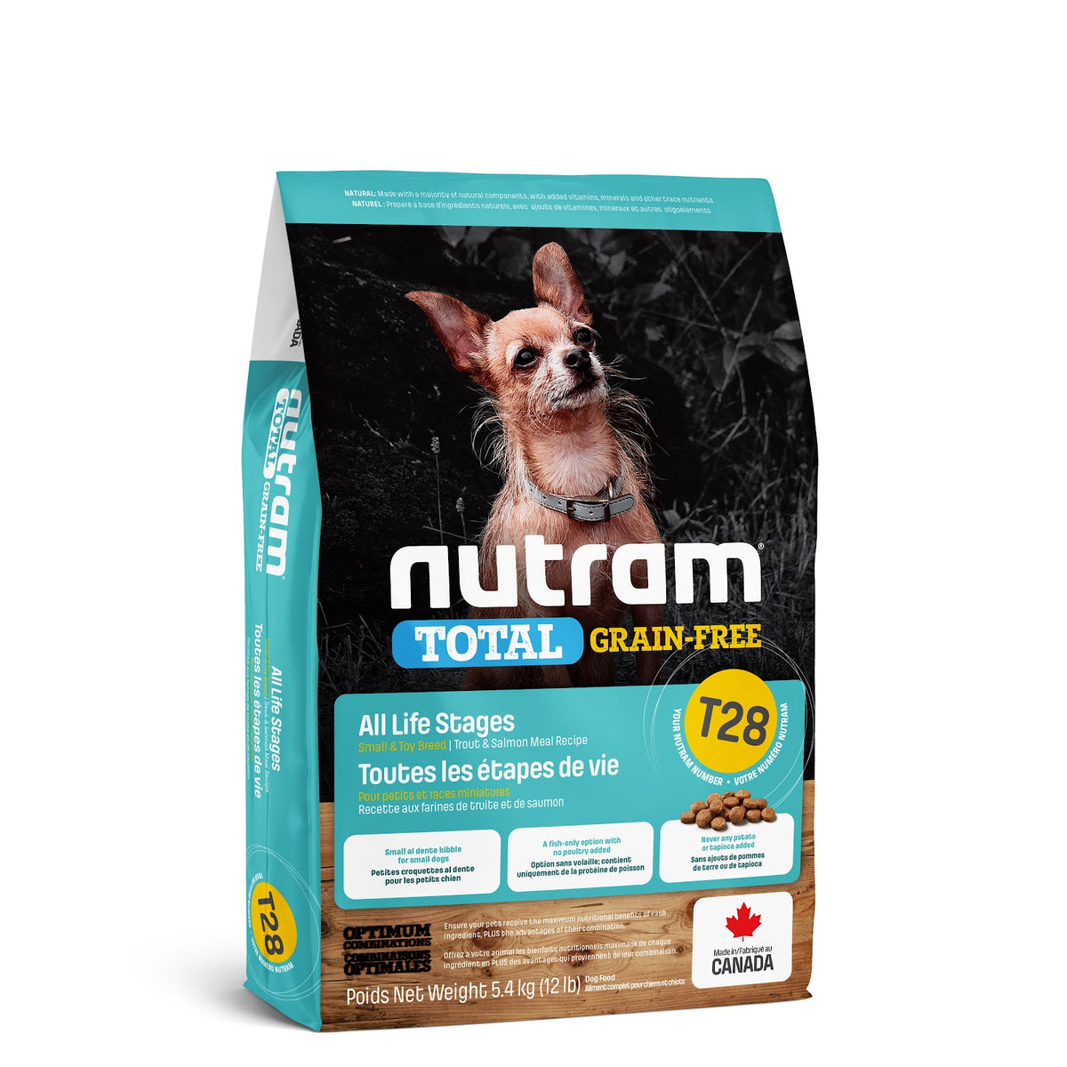 Nourriture sèche Total sans grains pour chien de petite race