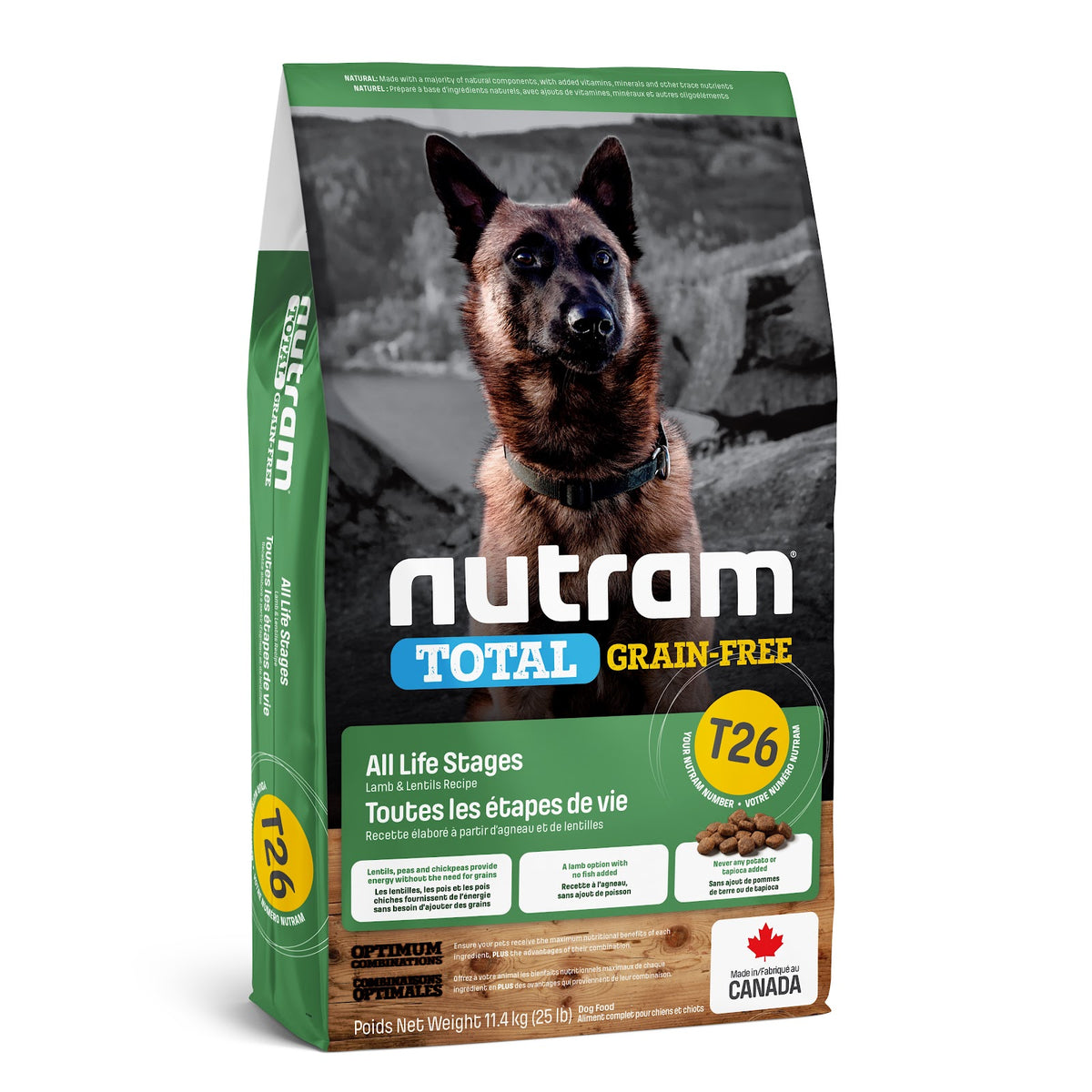 Nourriture sèche Total sans grains pour chien