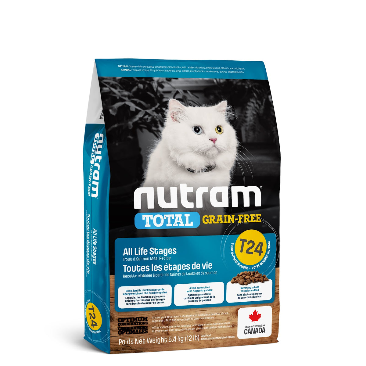 Nourriture sèche Total sans grains pour chat
