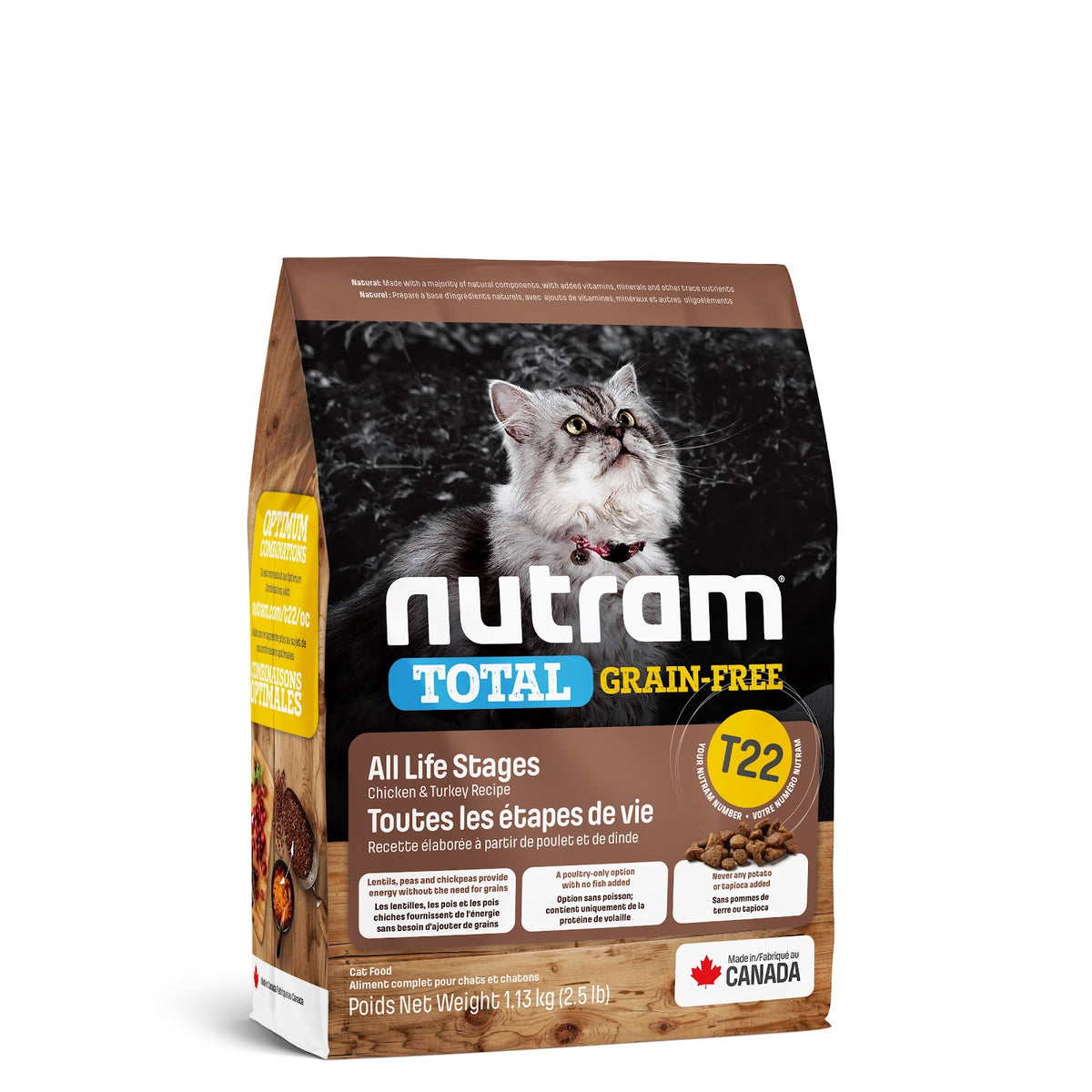 Nourriture sèche Total sans grains pour chat