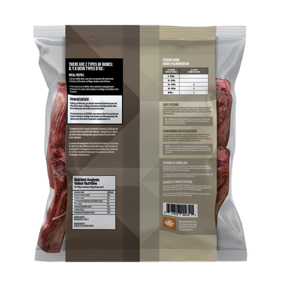 Queues de kangourou 2 lb - os cru pour chien