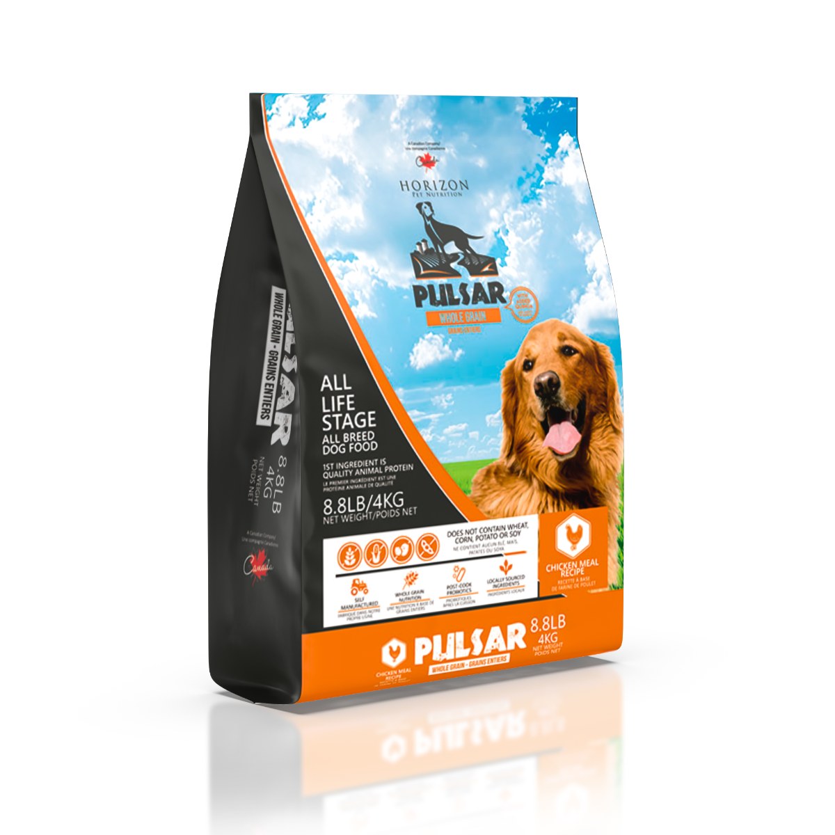 Avec grains entiers - nourriture sèche pour chien Pulsar