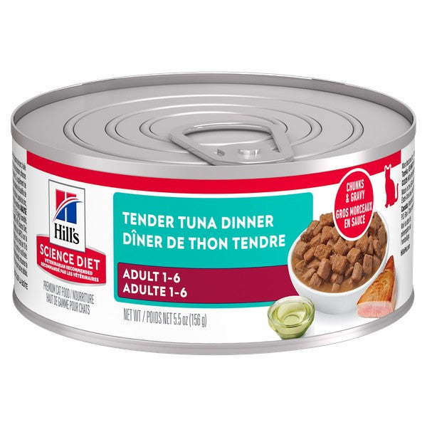 Adulte souper de thon tendre - nourriture humide pour chat