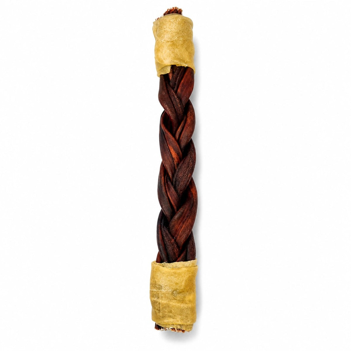 Bâton de collagène de bœuf tressé, brun