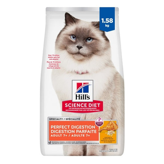 Digestion parfaite sénior 7+ poulet, orge et avoine - nourriture sèche pour chat