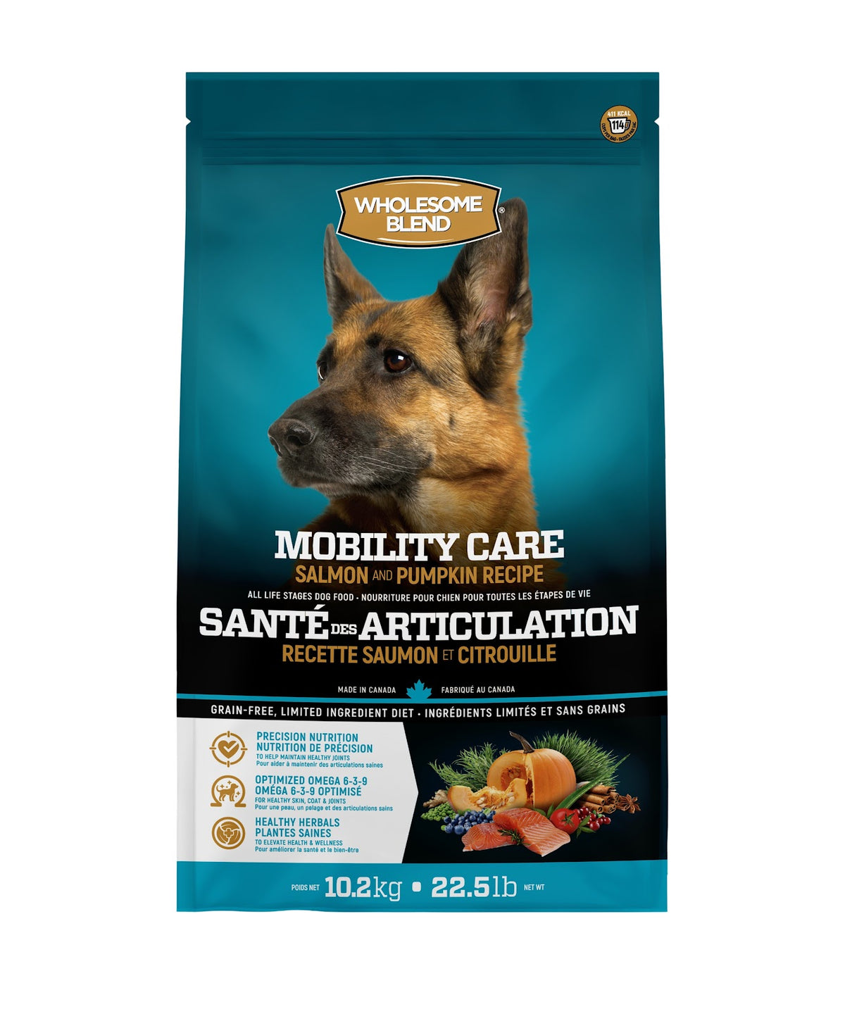 Nourriture sèche pour chien Wholesome Blend sans grains