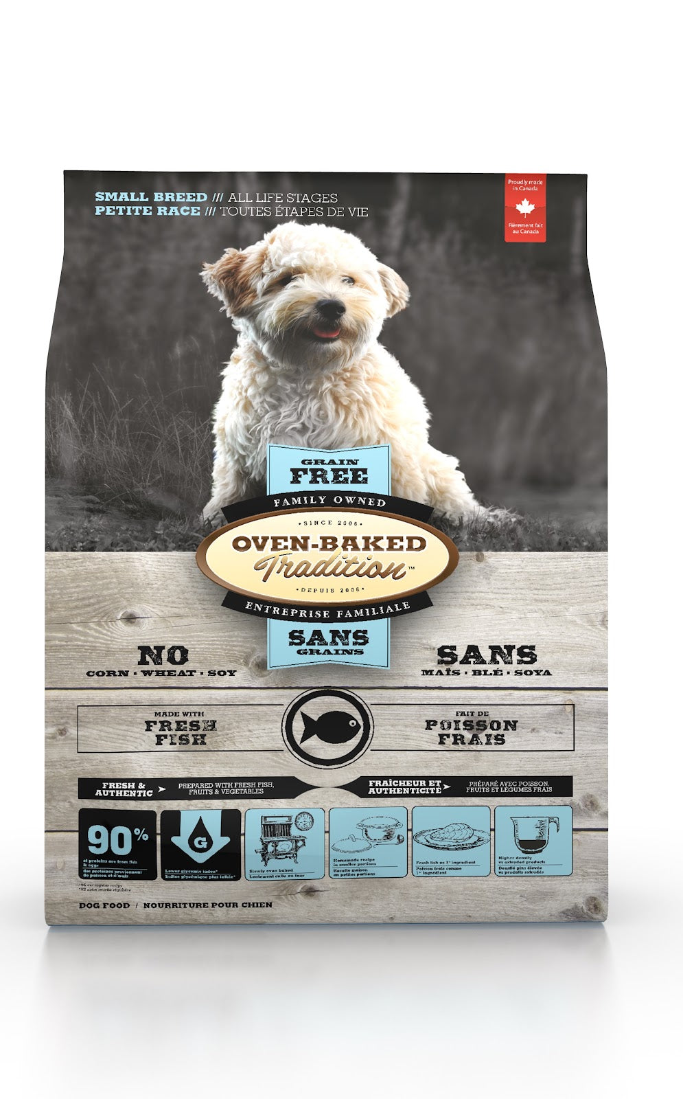 Nourriture sèche sans grains pour chien de petite race