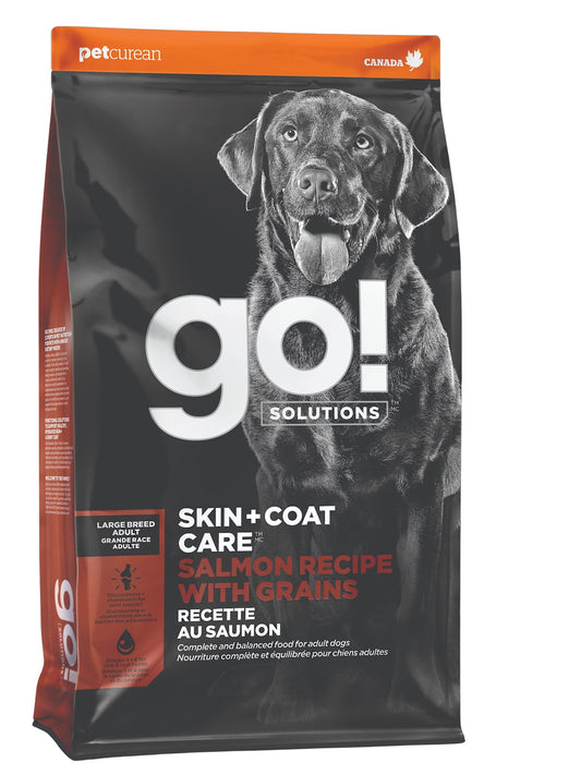 Nourriture sèche Go! Solutions Peau + Poils pour chien de grande race, saumon