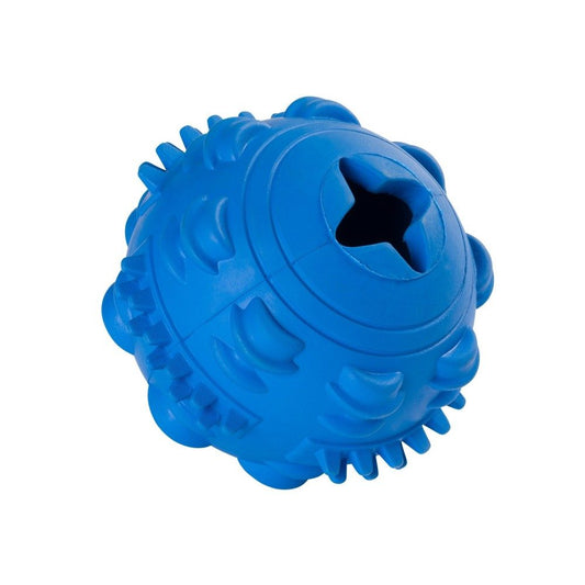 Balle à picots distributrice de friandises en caoutchouc - jouet pour chien