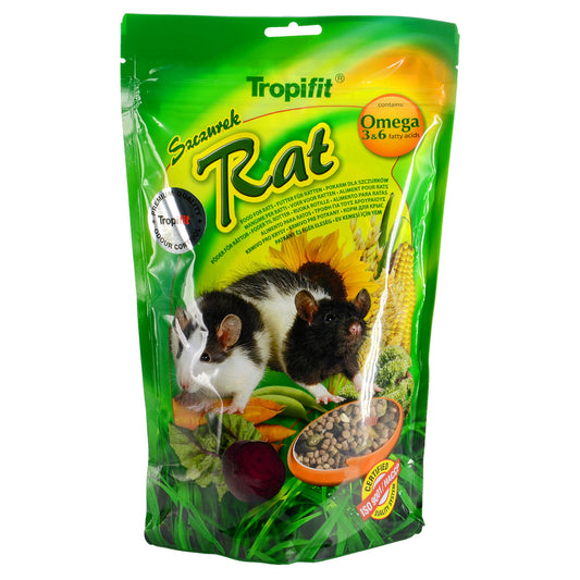 Nourriture aux céréales, bananes et raisins pour rat 500 g