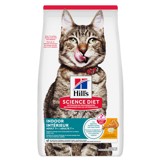 Sénior 7+ intérieur poulet - nourriture sèche pour chat
