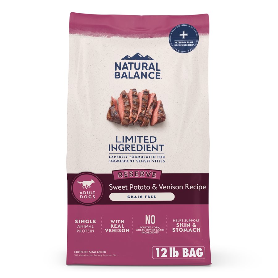 Nourriture L.I.D. sans céréales aux patates douces et venaison pour chien 5,44 kg