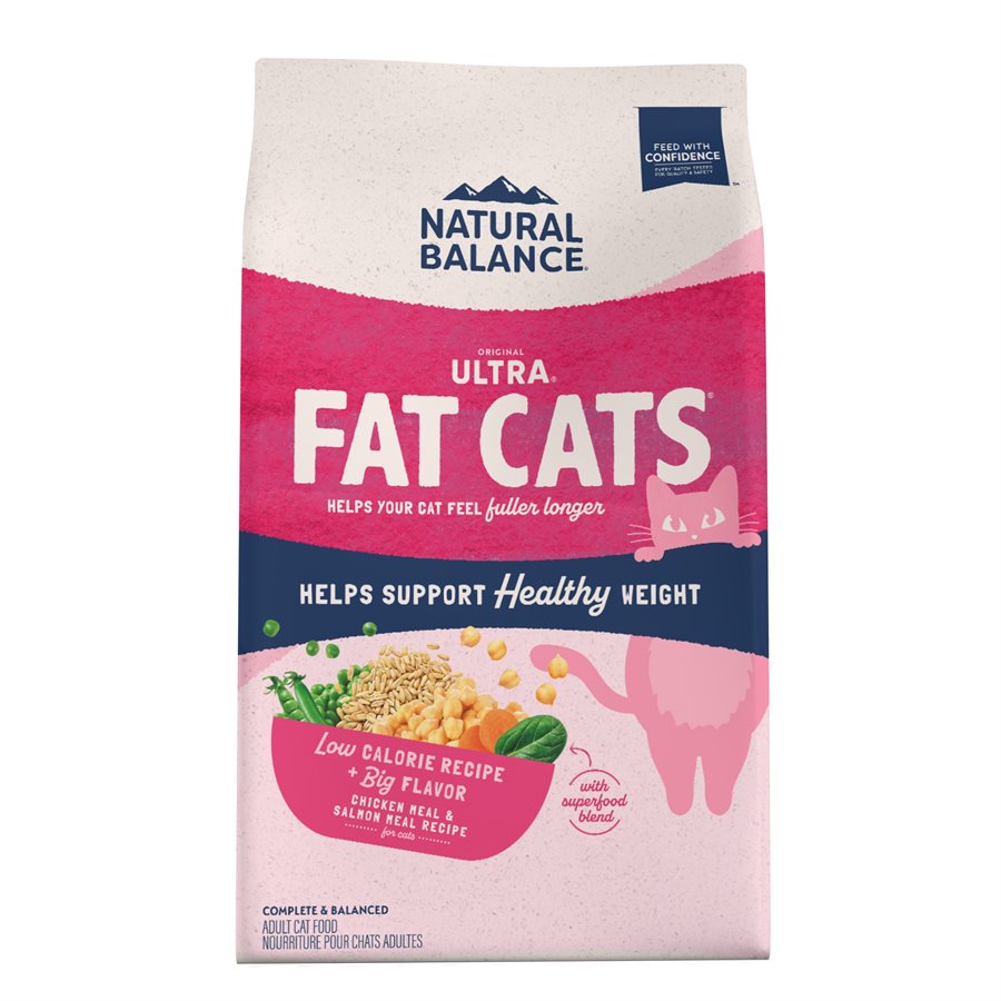Fat Cats poulet et saumon pour chats en surpoids - nourriture sèche pour chat