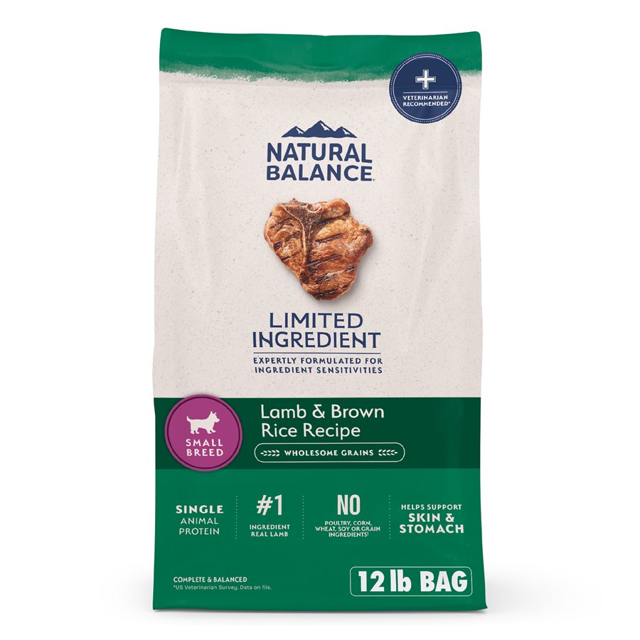 Ingrédients limités agneau et riz petites bouchées - nourriture sèche pour chien